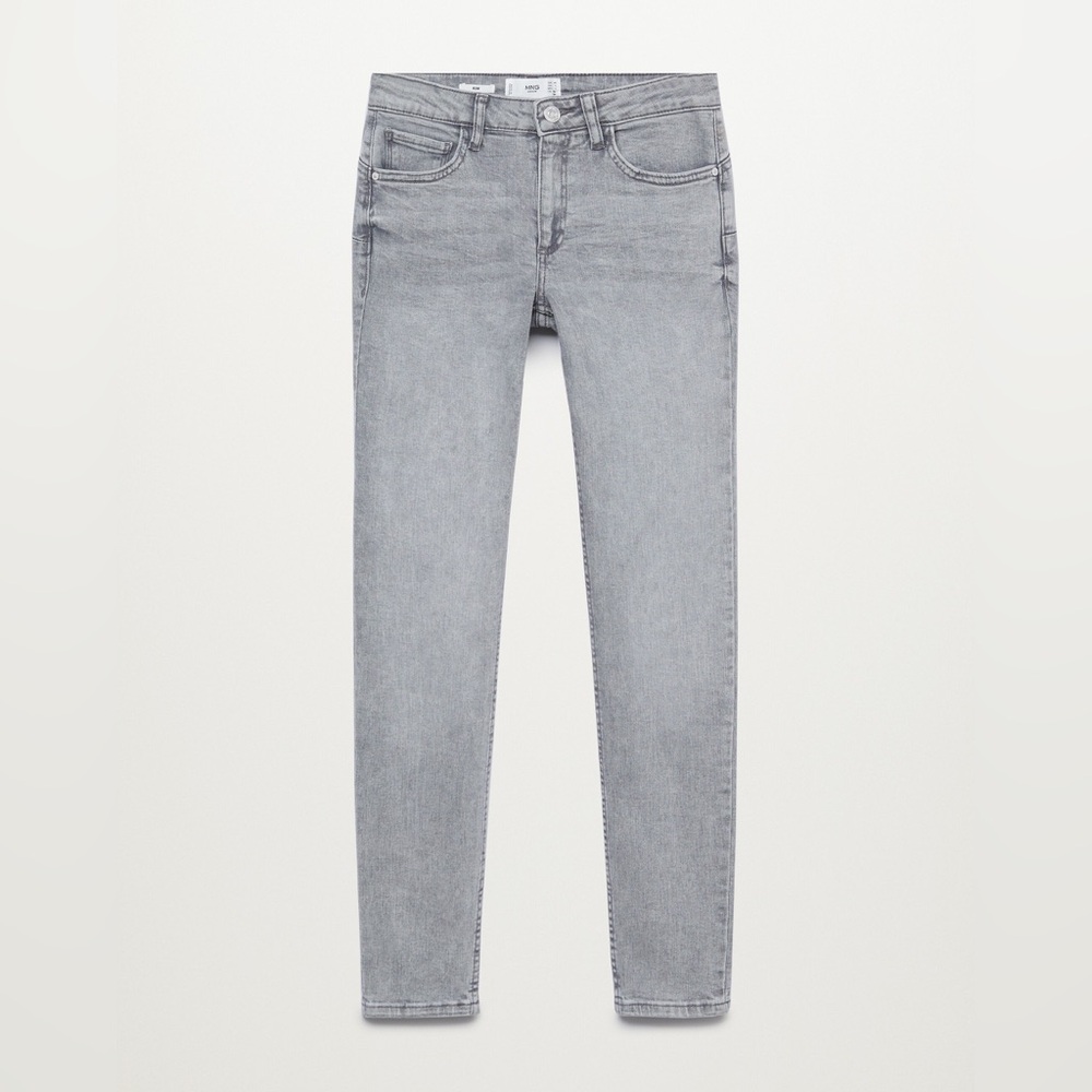 Women's Gray Skinny Push-up Jeans